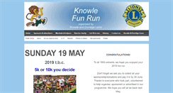 Desktop Screenshot of knowlefunrun.org.uk
